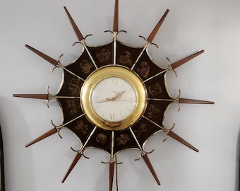 United Starburst Zodiac Wall Clock. Vintage, 1960s, Model #203 - Etsy
