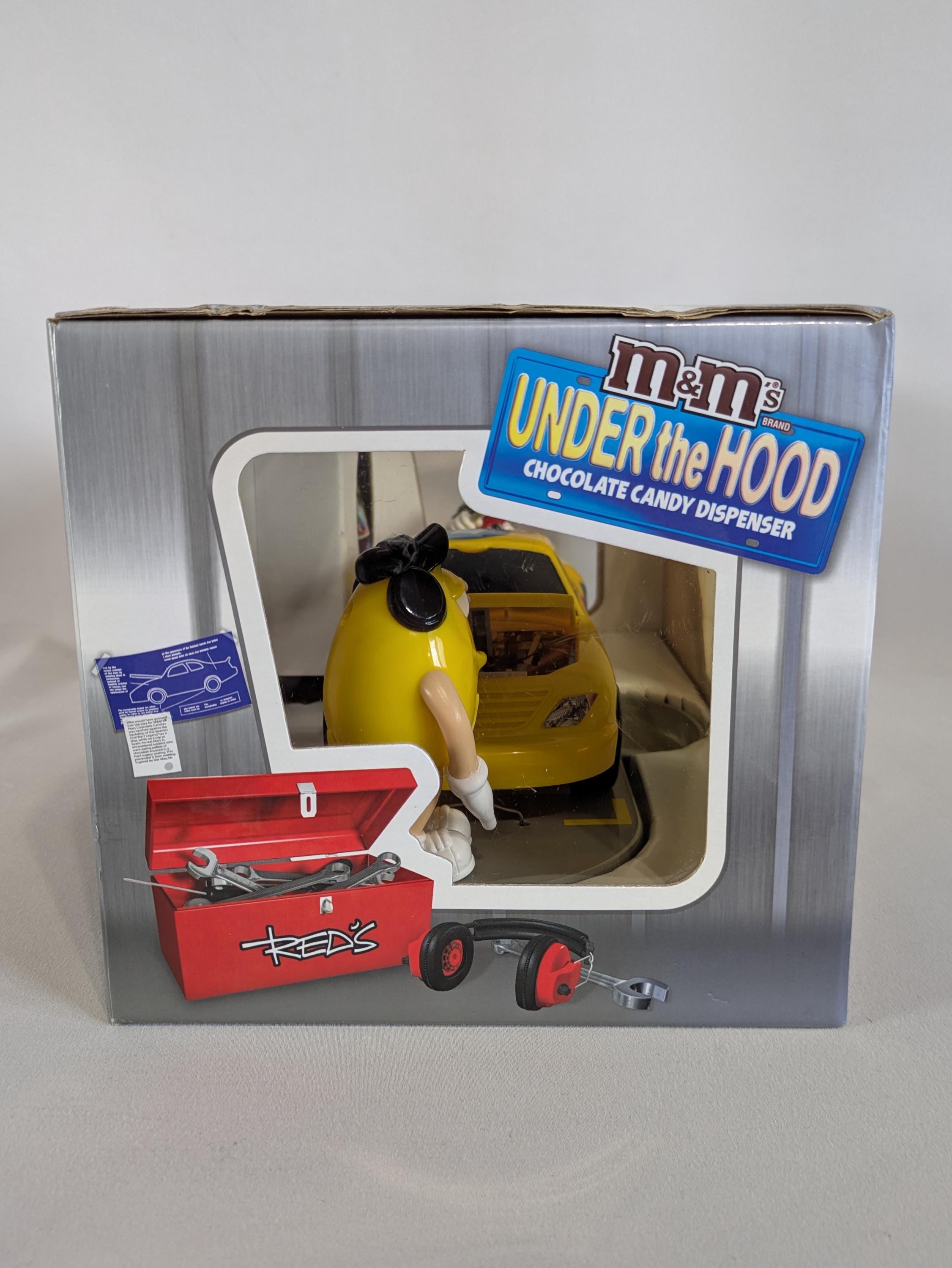 m&m's DISPENSER \"UNDER THE HOOD ディスペンサー M&M's Under The Hood Car Candy Dispenser Yellow Limited Edition | eBay