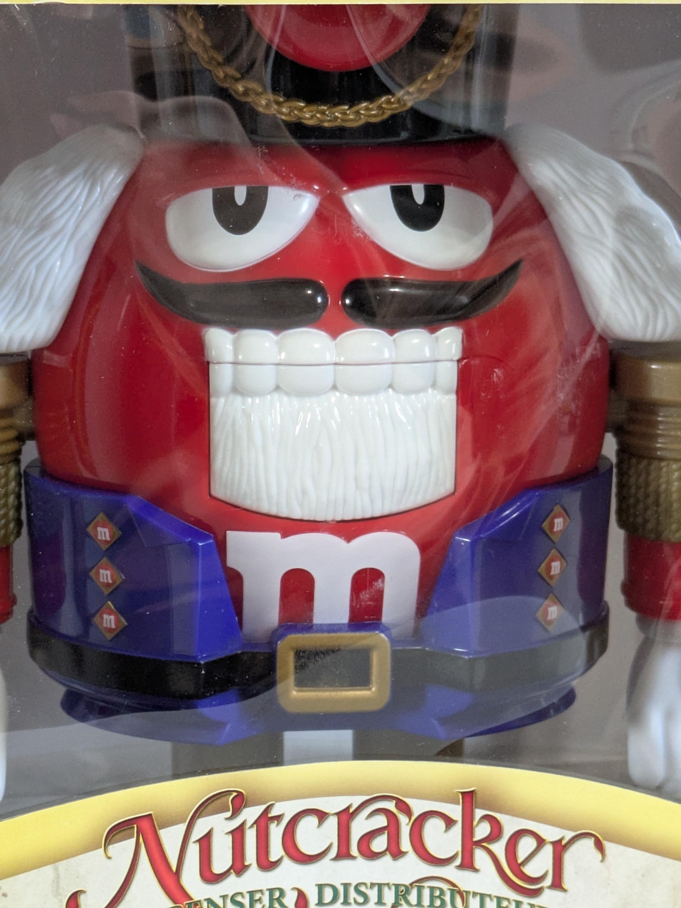M&M Candy Dispenser, Nutcracker, Holidays, Christmas, Red, New Old