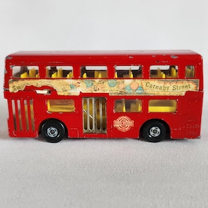 Matchbox Double Decker Bus, Super Kings, The Londoner, Lesney Products, Vintage, 1972, Made in England