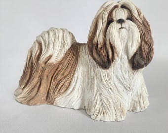 サンディキャスト シーズー犬フィギュア：サンドラ・ブルー