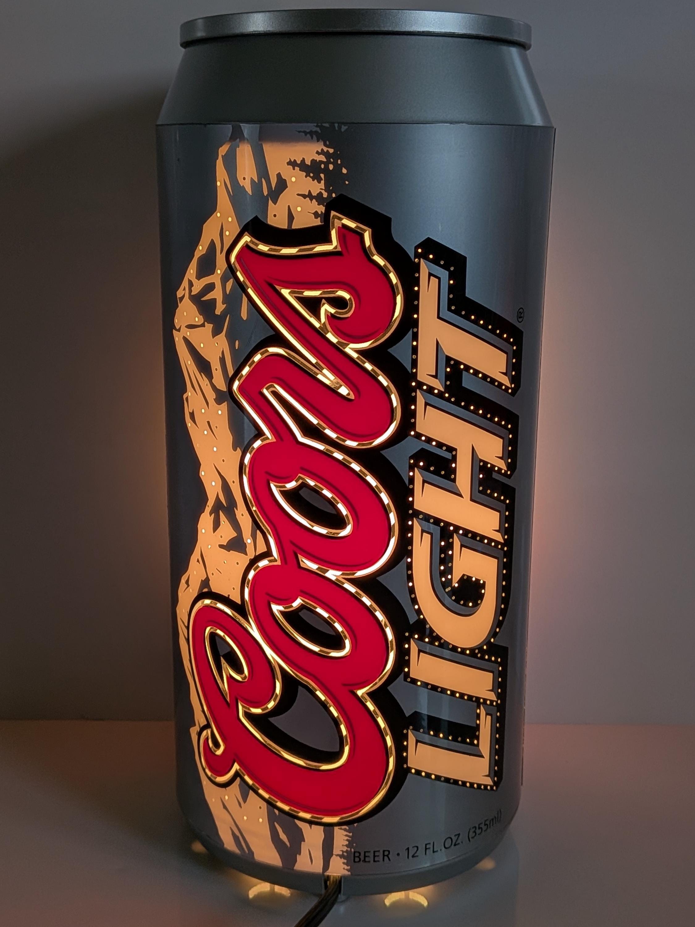 Rotating Lamp, Coors Light, Silver Bullet, Beer, Bar Decor, Man