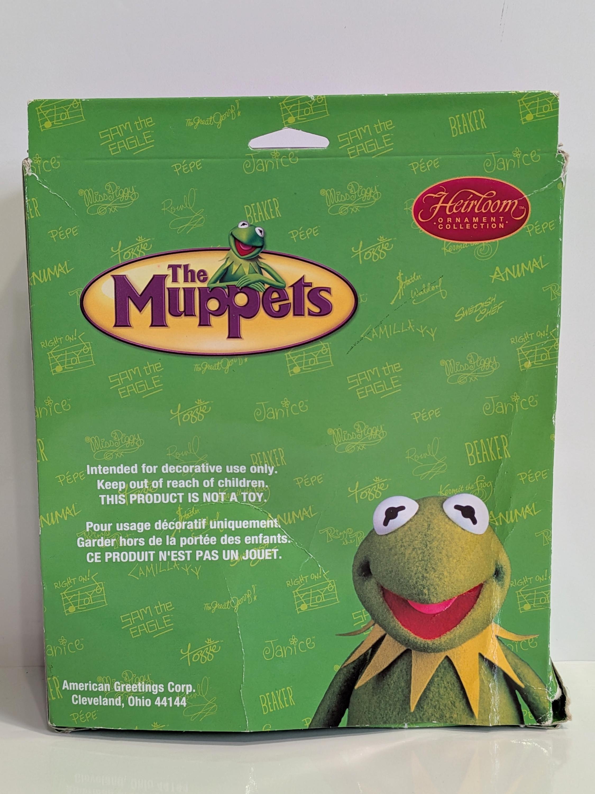 The Muppets Ornament Set, Kermit the Frog, Miss Piggy, Gonzo the