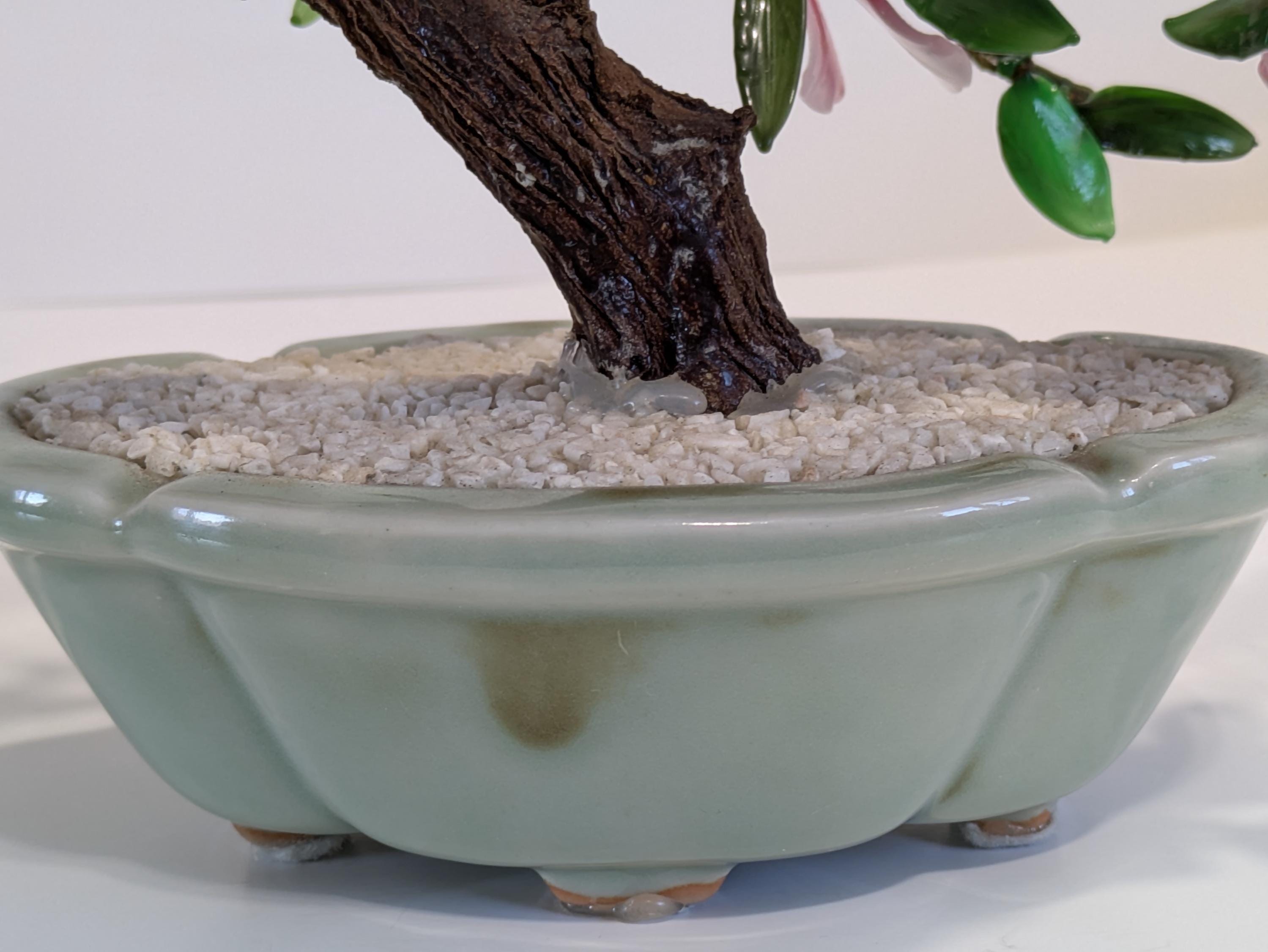 Dekoratives Glas Bonsai Baum, Kirschblte, Keramik, Flexibel, Feng Shui,  Chinesisch, Vintage - Etsy.de