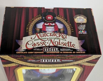 M&M Candy Dispenser, Nutcracker, Holidays, Christmas, Red, New Old