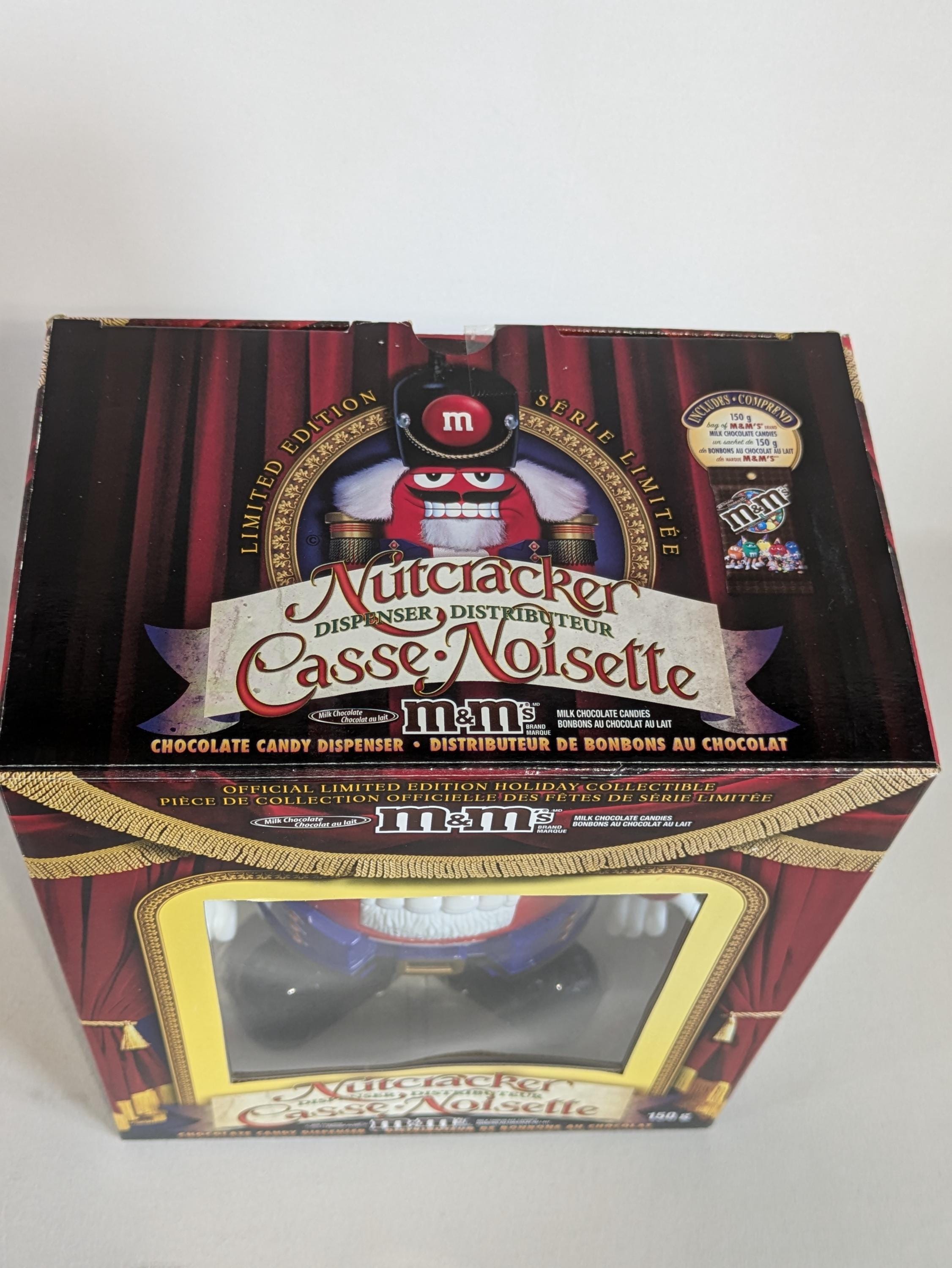 M&M Candy Dispenser, Nutcracker, Holidays, Christmas, Red, New Old