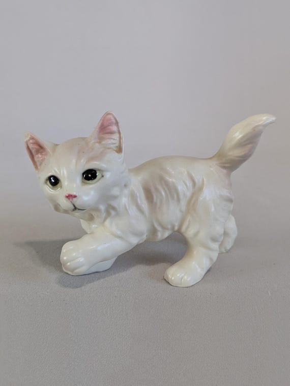 レフトン☆ペルシャ猫☆置物 ペルシャ猫の置物、レフトン、陶器、ヴィンテージ、日本製 - Etsy 日本