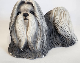 サンディキャスト シーズー犬フィギュア：サンドラ・ブルー