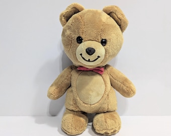 Kraft Peanut Butter Bear, Gund, Plush, Red Bow Tie, Promotional, Collectible, Retired, Limited Edition, Vintage