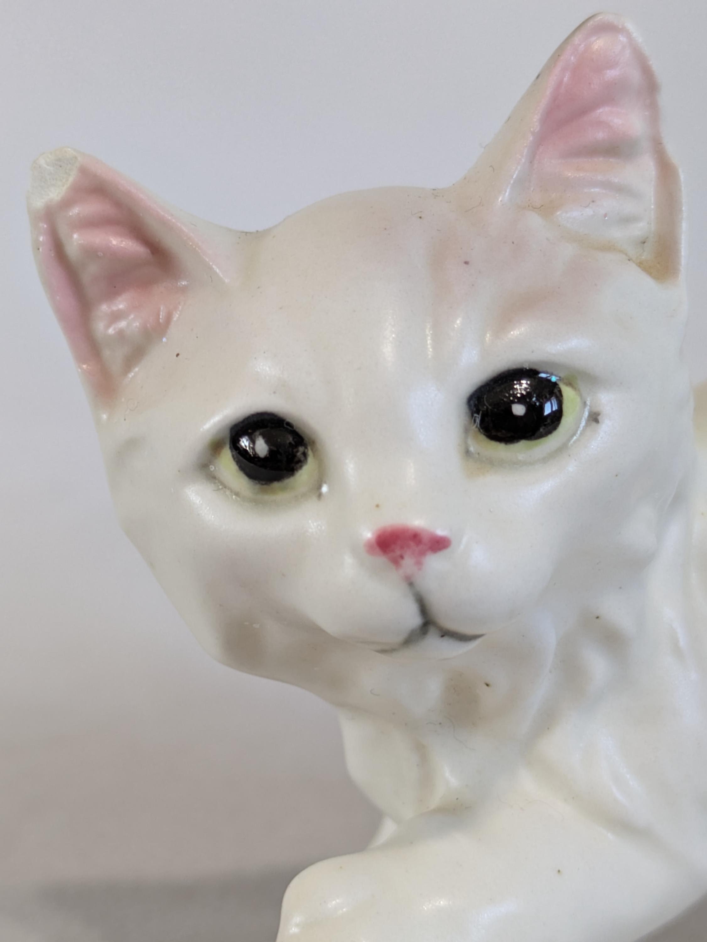 ペルシャ猫の置物、レフトン、陶器、ヴィンテージ、日本製 - Etsy 日本