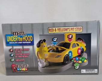 M&M Candy Dispenser, Race Car, Under the Hood, Red, Peanut, New