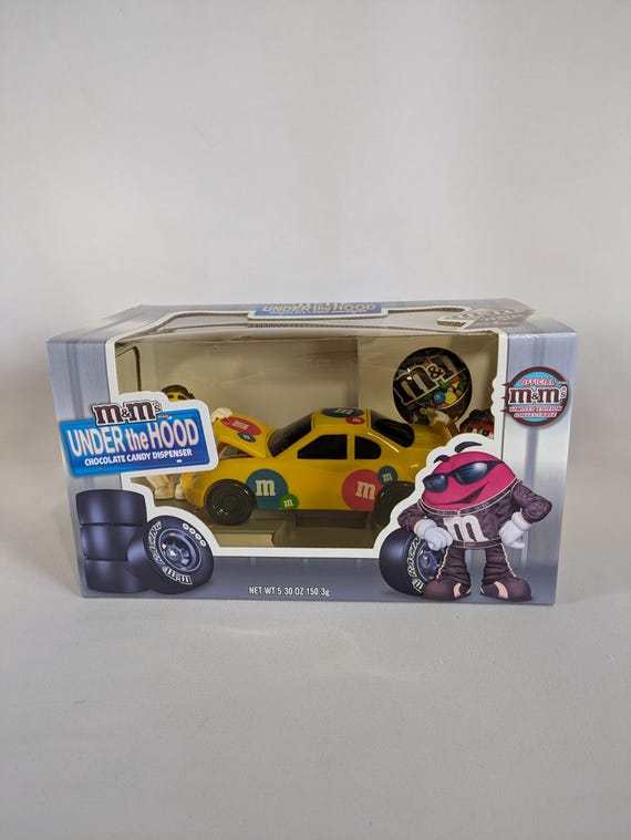 M&M Candy Dispenser, Race Car, Under the Hood, Red, Peanut, New