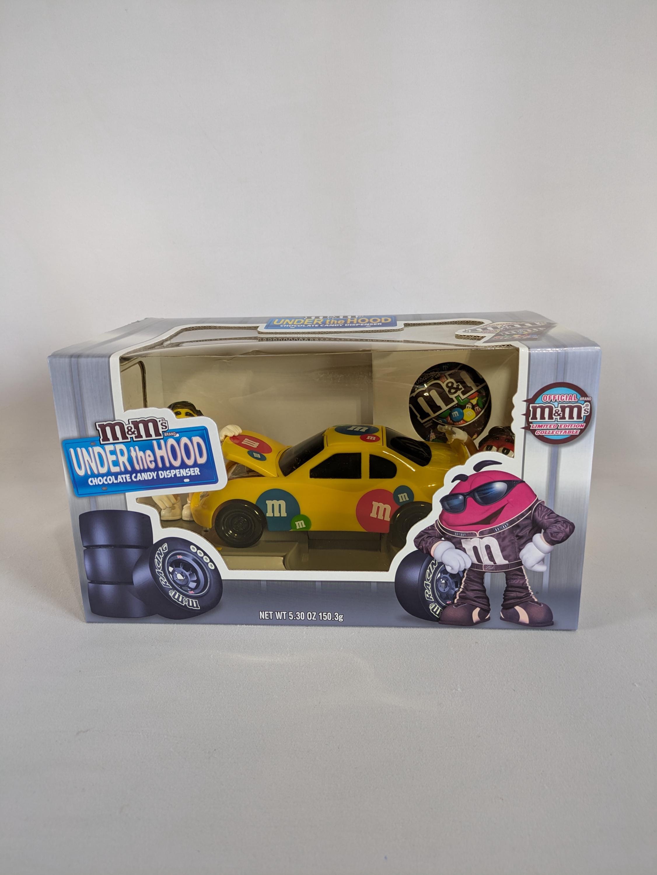 m&m's DISPENSER \"UNDER THE HOOD ディスペンサー M&M's Under The Hood Car Candy Dispenser Yellow Limited Edition | eBay