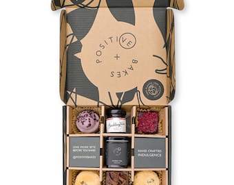 Afternoon Tea Treat Box for 1 | Plant Based, Gluten Free, Dairy Free, Eggless