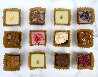 Ultimate Artisan Brownie & Blondie Collection | Box of 12 |  Gluten Free | Vegan