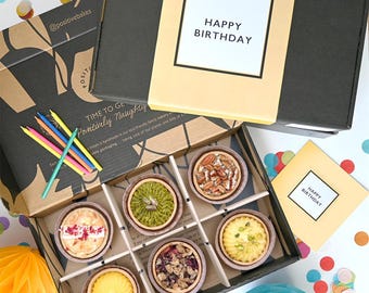 Birthday Tart Selection Box | Vegan, Gluten Free, Dairy Free, Eggless