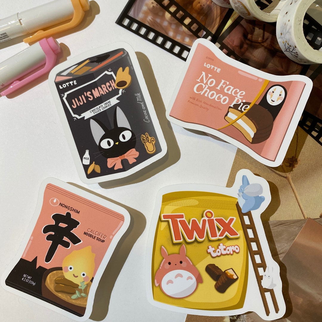 Ghibli Snacks Set Stickers Etsy