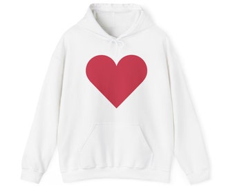 Valentine's Day Graphic Hoodie Heart Printed