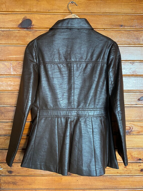 Rare Vintage 60s/70s Brown Leather Jacket/Stylish… - image 2