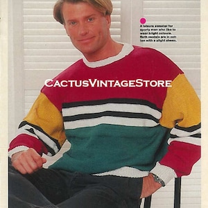 August 1990 Sandra Knitting Magazine/PDF/Dijital Magazine