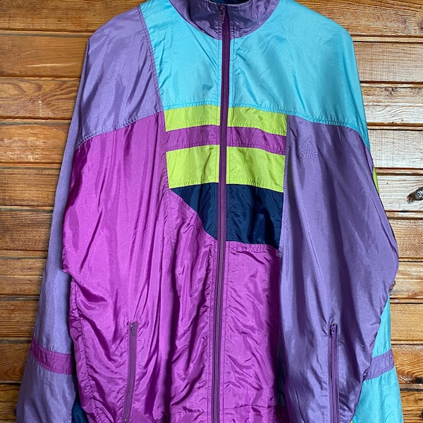 Vintage 80s tracksuit multi color XXL