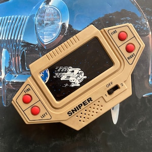 Rare Vintage 1970s Handheld Game/ Cream-Vintage Electronic Games