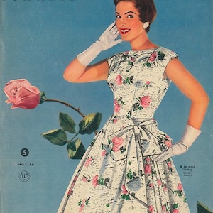 Beyers Mode 1955 Vintage Sewing Magazine-in German - e book-Magazine ephemera only, pattern not extant