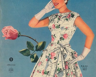 Beyers Mode 1955 Vintage Sewing Magazine-in German - e book-Magazine ephemera only, pattern not extant