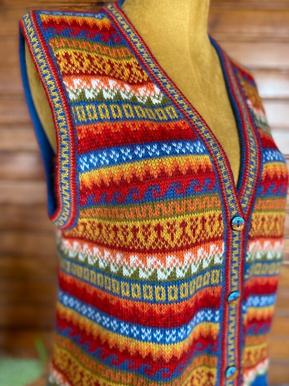 Vintage 90s Alpaca Wool Waistcoat L - Etsy