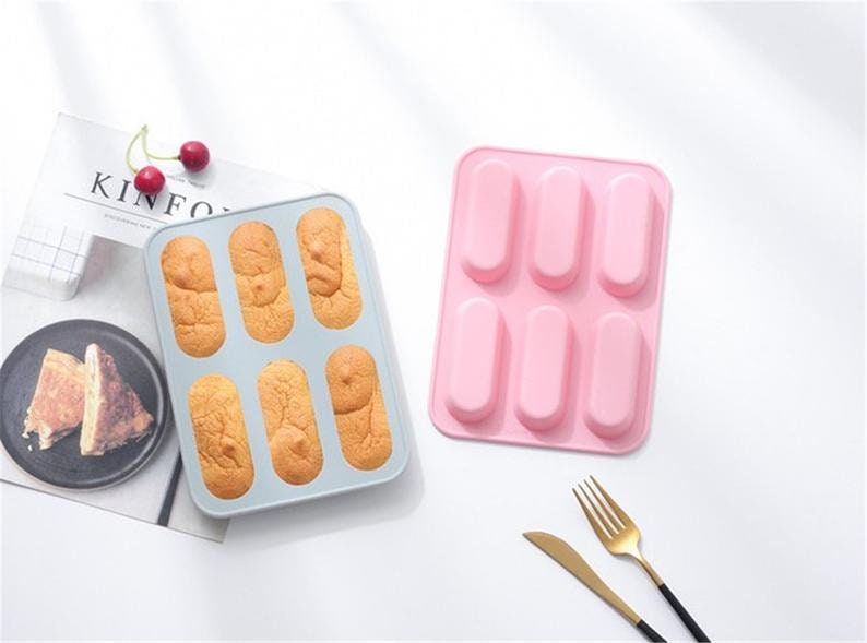 6-Cavity finger Chocolate Mold Cake Mold Flexible Silicone Soap Mould For Candy molds Ice Mold Biscuit mold Jelly mold Baking Tool