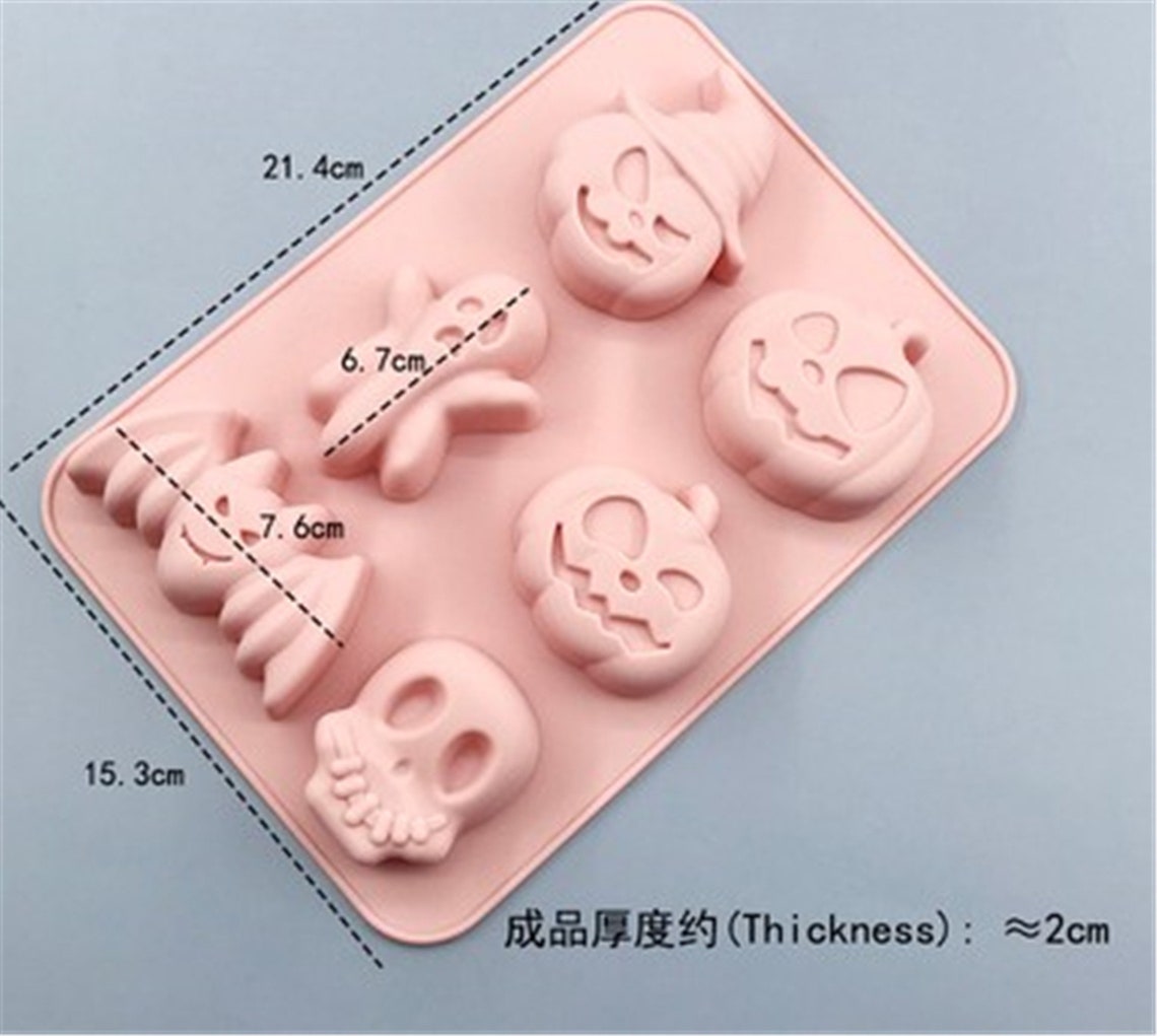 8Halloween cake mold Flexible Silicone Mold polymer clay Etsy
