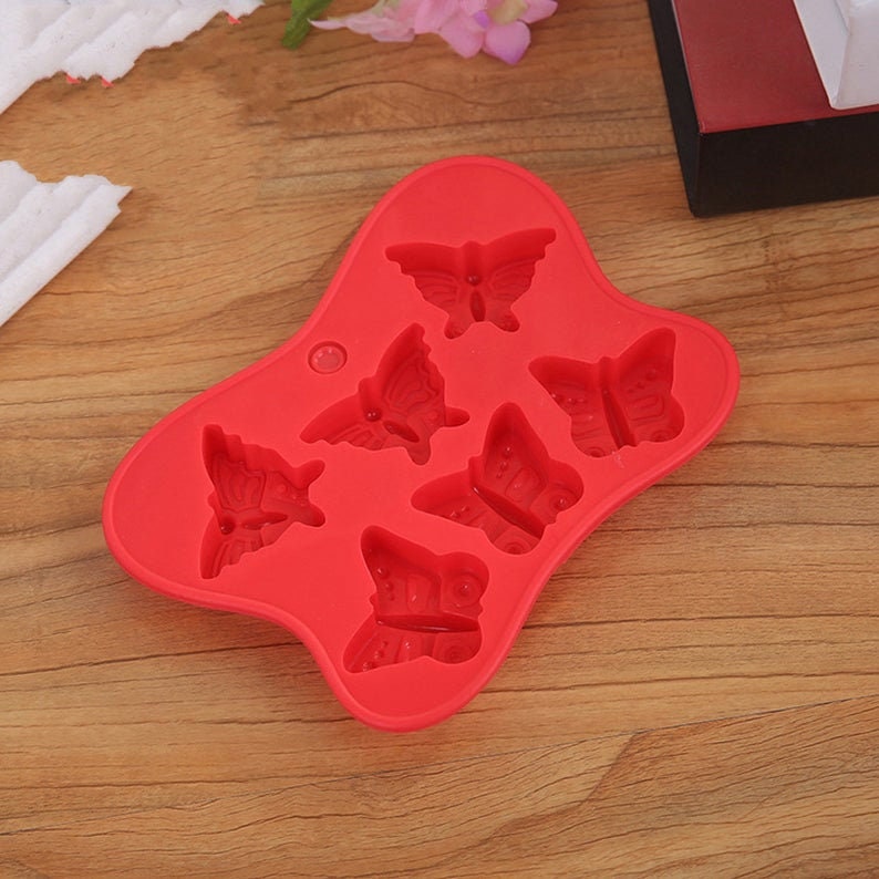 6cavity Small Butterfly Chocolate Mould Clay Molds Resin Mold Etsy UK