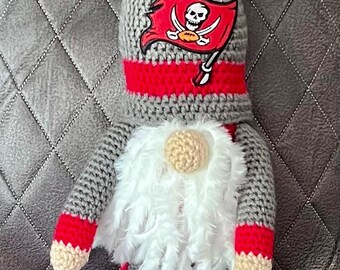 NFL Tampa Bay Buccaneers football team crocheted gnome