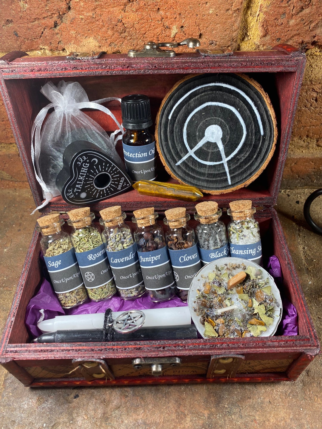 Witches Protection Ritual Spell Chest Travel Chest Travel Etsy