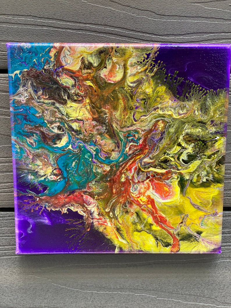 Acrylicc pour on canvas, fluid art, acrylic flow art, wall decor Acrylicc pour on canvas, fluid art, acrylic flow art, wall decor