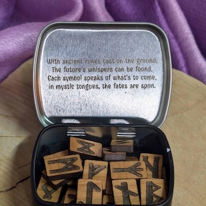 Elder futhark rune set; Mini rune set