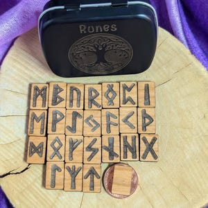 Elder futhark rune set; Mini rune set