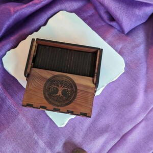 Wooden Elder Futhark Starter Rune Set With Storage Box; Rune Divination ...