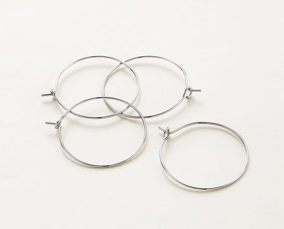 PHNIBIRD Orecchini Cerchio In Nero Di Intrecciare Irregolare Da Uomo Cerchio Orecchini Ipoallergenici Piccoli Per Minimalisti Adatto Per L'uso Quotidiano - Foto 2