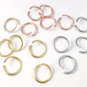 100/200pcs Stainless Steel Jump Rings, Open Jump Rings, Single Loop Connector Ring DIY Jewelry Findings for jewelry making 3/4/5/6/8/10mm