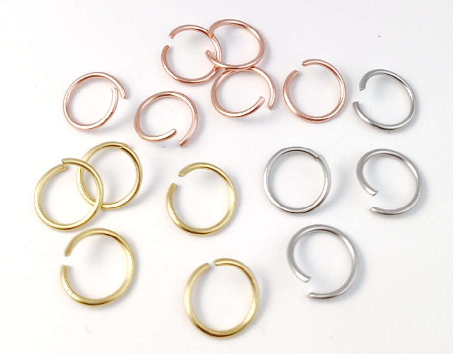 100/200pcs Stainless Steel Jump Rings, Open Jump Rings, Single Loop Connector Ring DIY Jewelry Findings for jewelry making 3/4/5/6/8/10mm