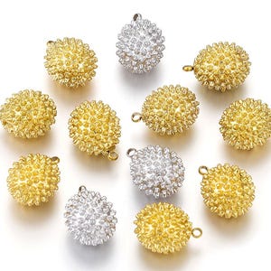 4pcs 9x13mm Stainless Steel Durian Charm, Durian Pendant, Gold Plated Fruit Earring Charm Pendants, Stainless Steel Findings