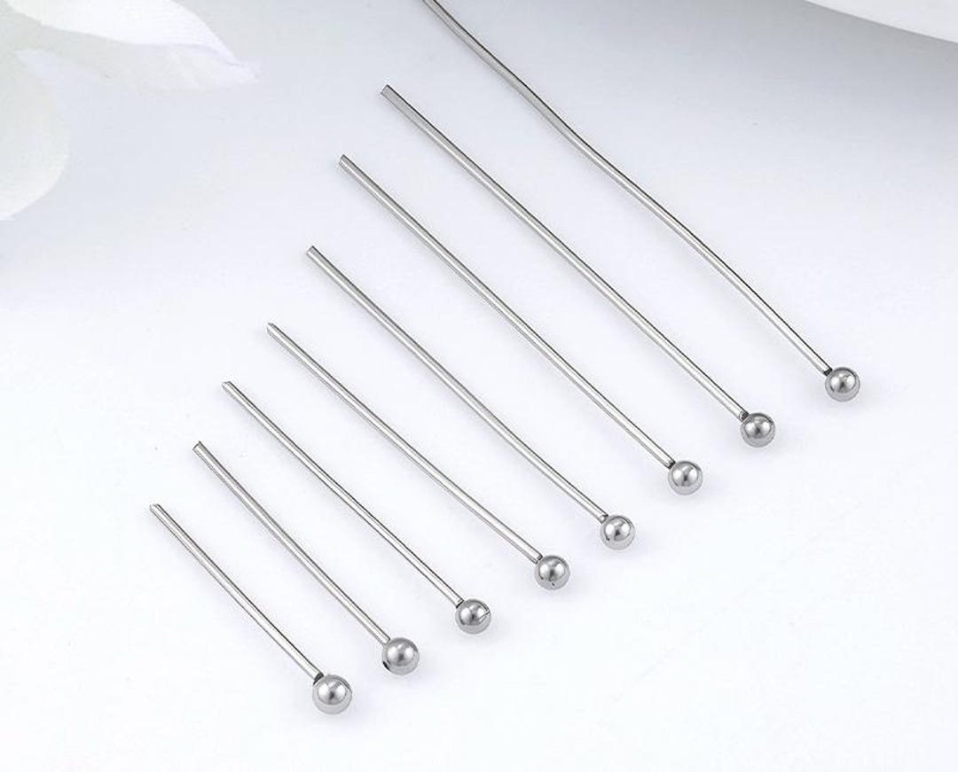 100pcs Stainless Steel Ball Pins, Ball End Head Pin, Multiple Size ...