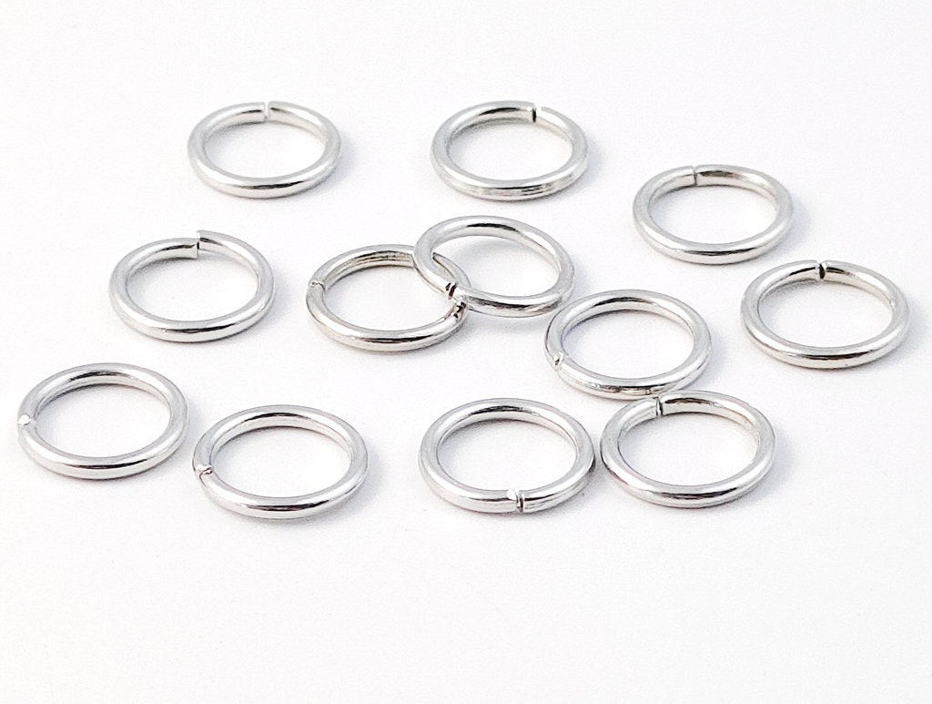 Steel Loop Rings 50/100/200pcs Metal Jump Rings, Open Single Loop Jump Rings, 9 Colors ...