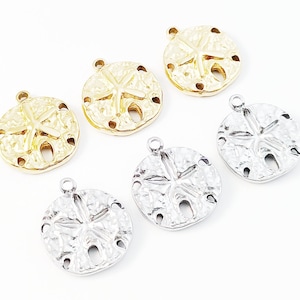 4pcs Stainless Steel Starfish Charm, Starfish Pendant, Gold Plated Sea Star Earring Charm, Stainless Steel Findings 15mm