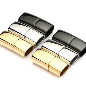 2pcs 316 Stainless Steel Magnetic Clasp, Bracelet Magnetic Leather Clasps, Bracelet Clasp, DIY Jewelry Findings 4x8mm 5x10mm 6x12mm