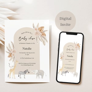 Baby Shower Evite Etsy UK
