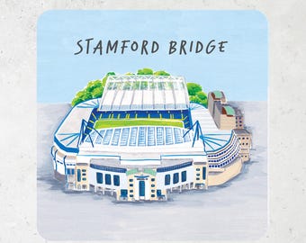 Chelsea Drinks Coaster, Cheslea Football Club Coaster, Stamford Bridge Gift, Chelsea Chrismas Gift, Xmas Gift,