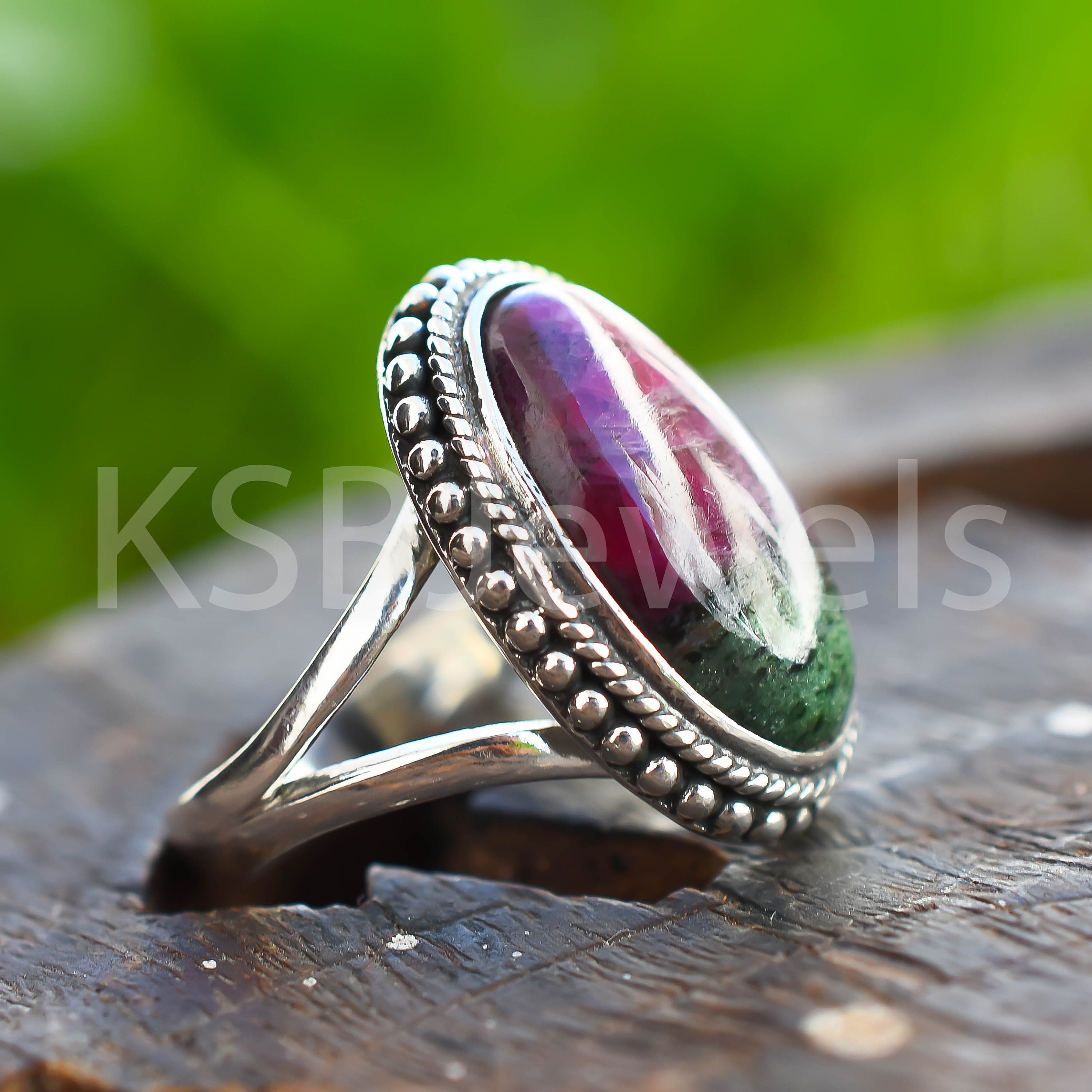 Ruby Zoisite Pendant - Etsy