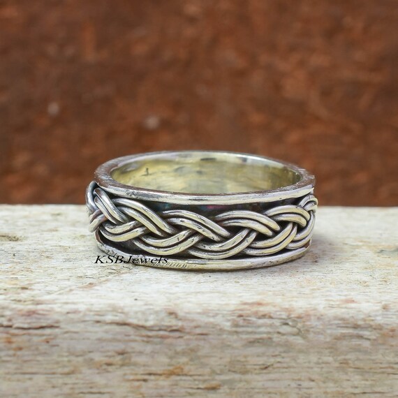 Spinner Ring 925 Sterling Silver Ring Promise Ring Boho Ring